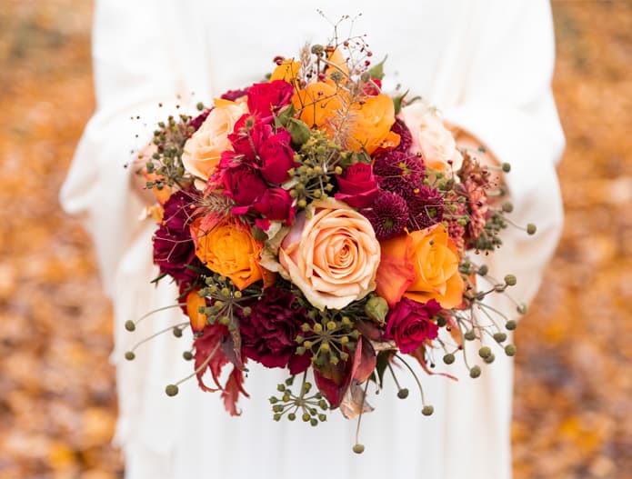 Bunter Brautstrauß
